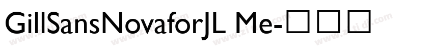 GillSansNovaforJL Me字体转换